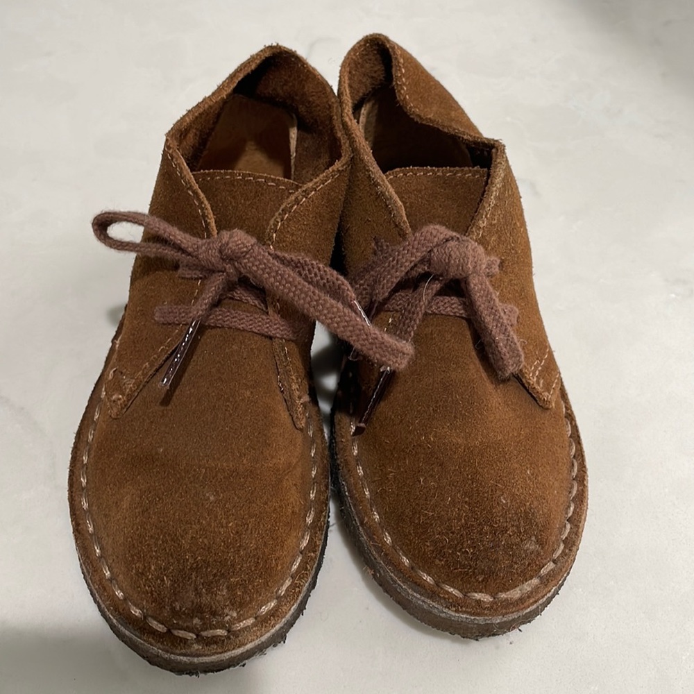 Crewcuts Brown Suede Kids Lace-Up Shoes
